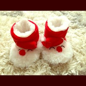 Santa slippers for baby